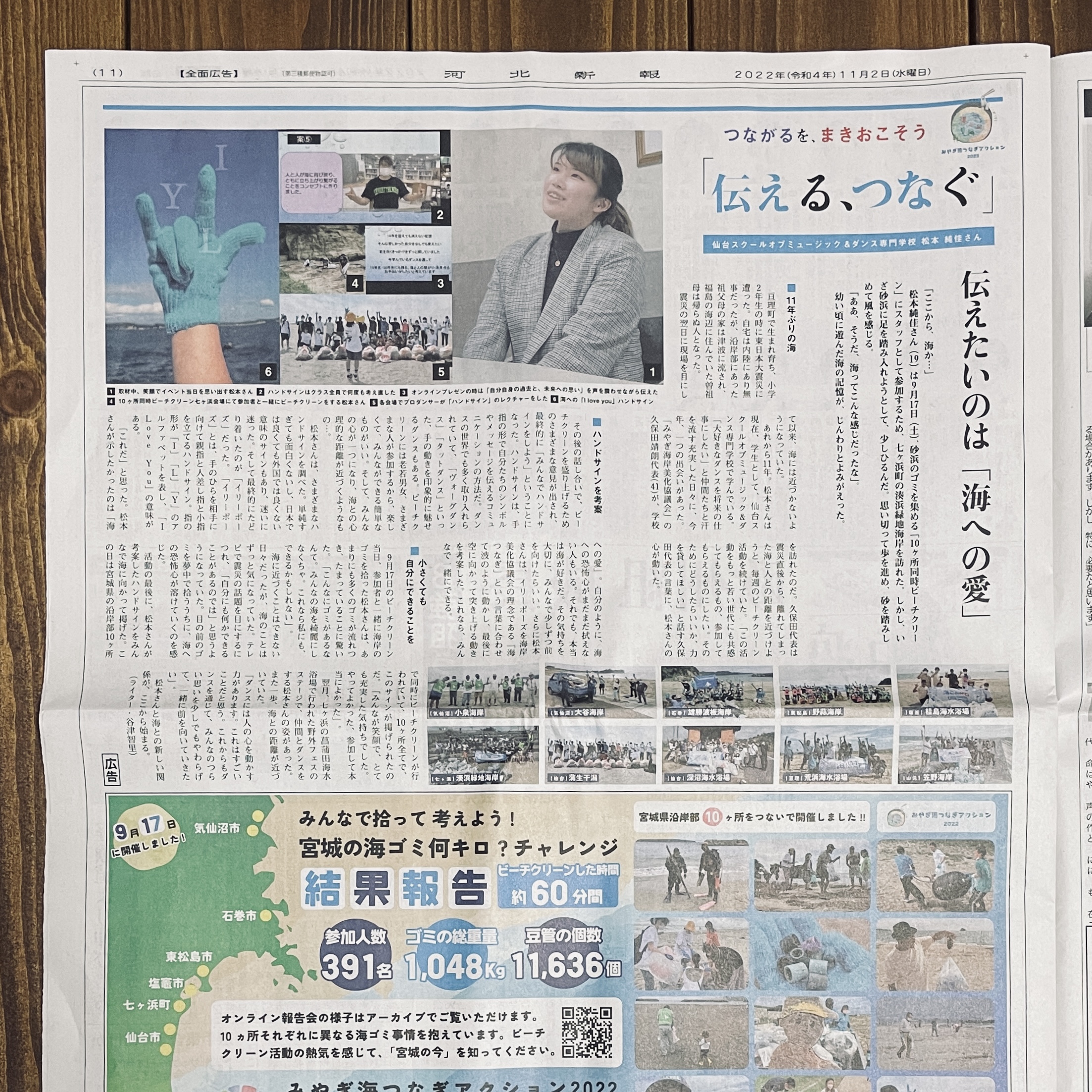 宮城県仙台 地元の新聞 河北新報朝刊 20部 2022年7月20日発行 河北新報 記事広告 | bottoms